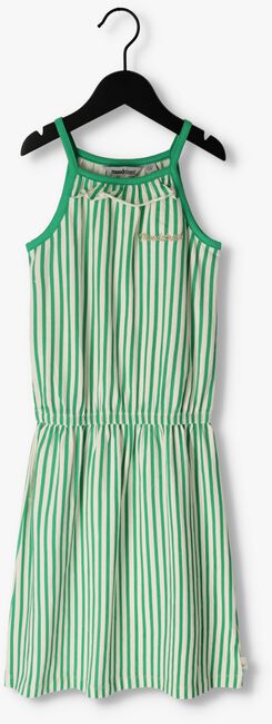 Groene MOODSTREET Mini jurk FANCY STRIPED SLEEVELESS DRESS - large