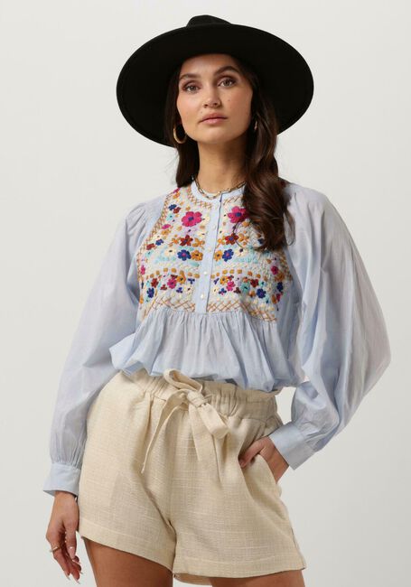 Lichtblauwe ANTIK BATIK Blouses LENY BLOUSE - large