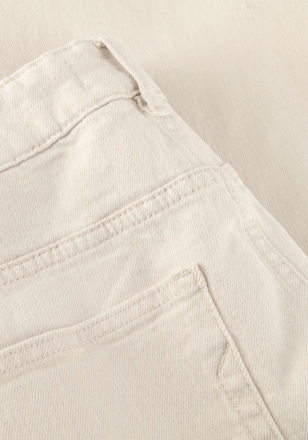 Ecru SELECTED WOMEN Wide jeans SLFWIDE BEA-KORI HW JEANS - large