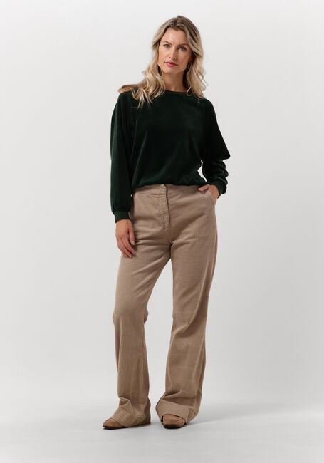 Groene BY-BAR Sweater FENNE VELVET SWEATER - large