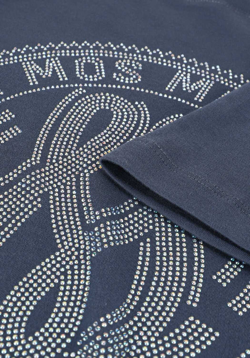 Blauwe MOS MOSH T-shirt LEAH HOLI O-SS TEE - large