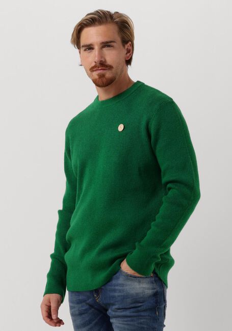 Afhaalmaaltijd Maak een bed Overname Groene SCOTCH & SODA Trui RIB-KNIT WOOL-BLEND CREWNECK PULLOVER | Omoda