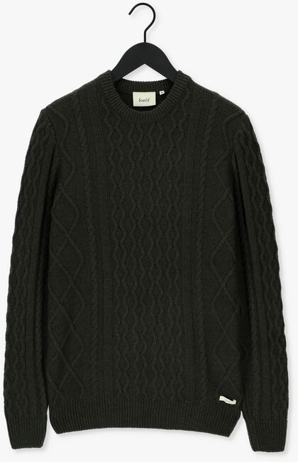 Olijf FORÉT Trui GROW WOOL CABLE KNIT - large