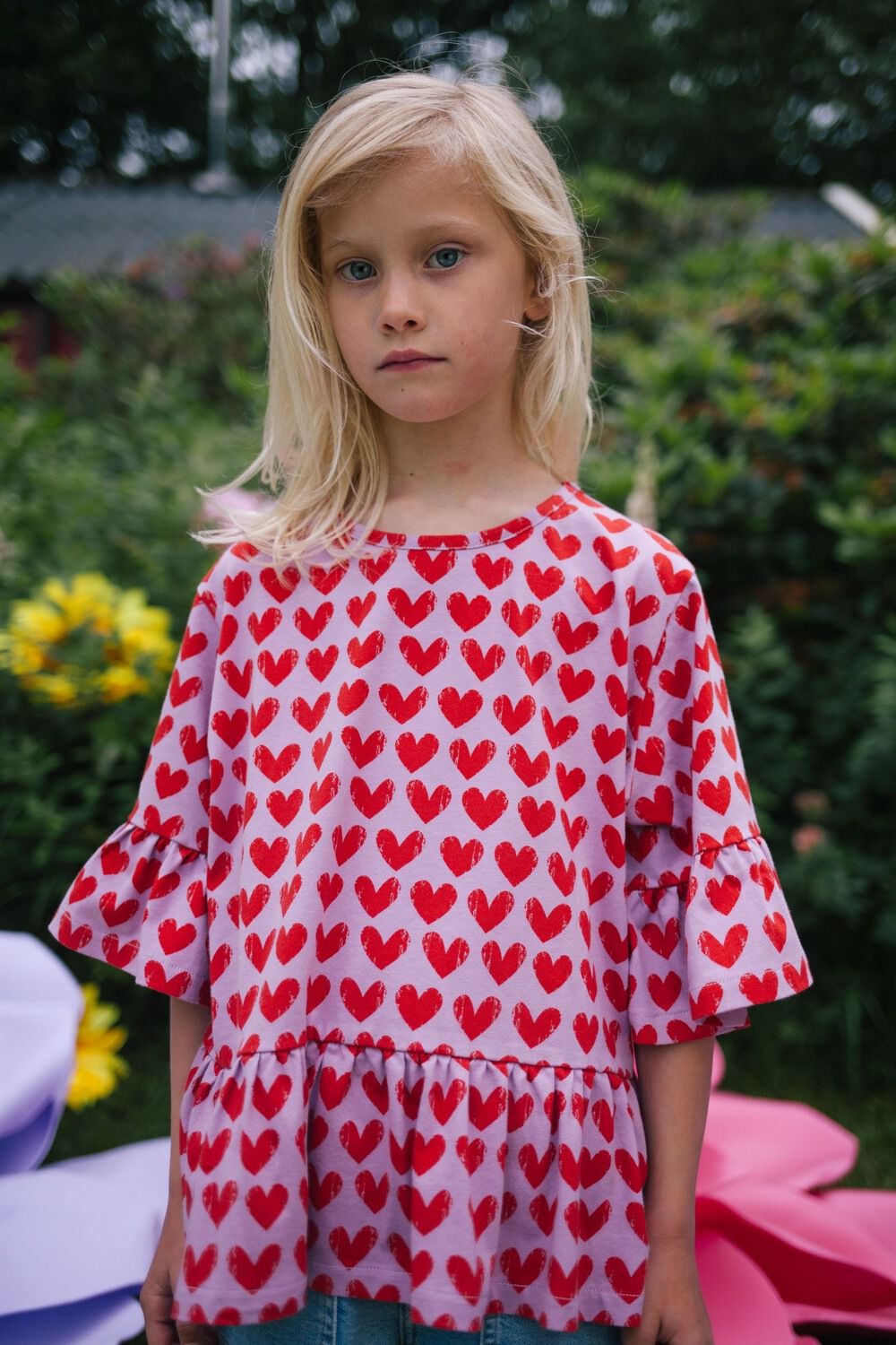 DAILY BRAT Meisjes Tops & T-shirts Adore T-shirt Rood