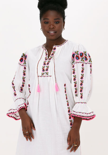 Witte ANTIK BATIK Mini jurk MILDA DRESS - large