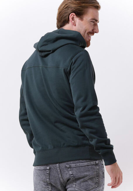 Donkergroene CALVIN KLEIN Sweater MONOLOGO SLEEVE BADGE HOODIE - large