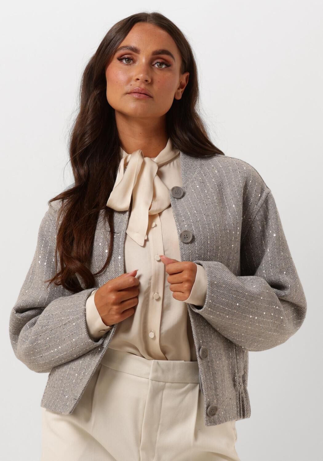 TWINSET MILANO Dames Jassen 242tp2051 Grijs