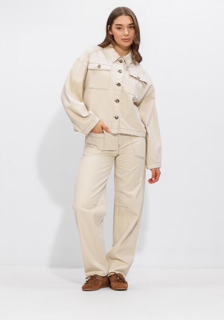 Gebroken wit ANOTHER LABEL Broeken ALNAYOMI NATURAL DENIM PANTS - large