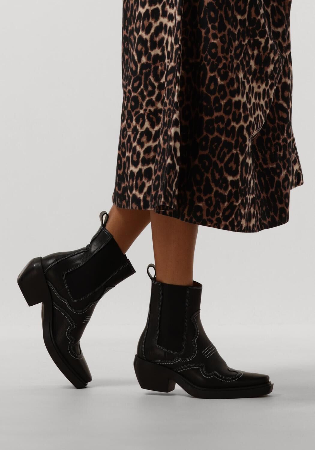 Zwarte COPENHAGEN STUDIOS Enkellaarsjes CPH232 - large