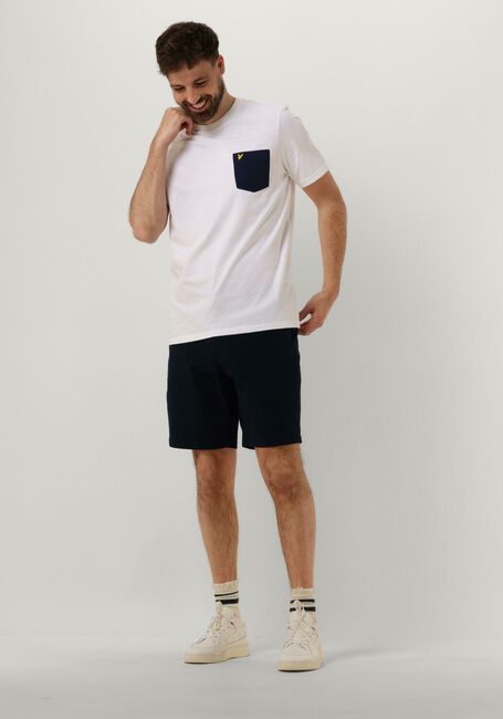Witte LYLE & SCOTT T-shirt CONTRAST POCKET T-SHIRT - large