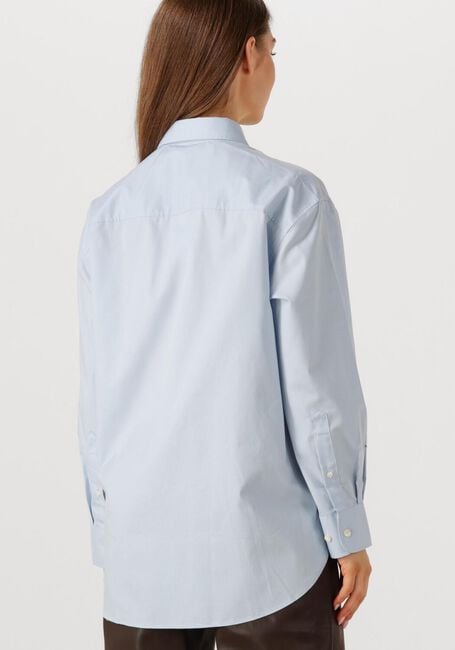 Blauwe SELECTED FEMME Blouses SLFESTER LS OVERSIZE SHIRT - large