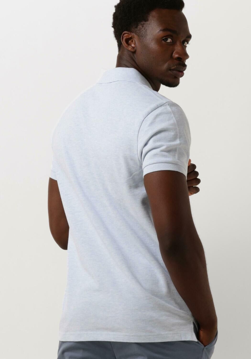 PROFUOMO Heren Polo's & T-shirts Polo Short Sleeve Lichtblauw