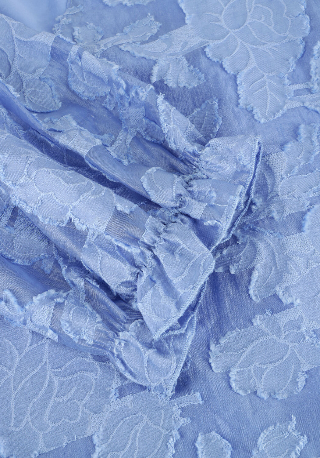 Lichtblauwe SELECTED WOMEN Blouses SLFCATHI-SADIE 3/4 TOP FF - large