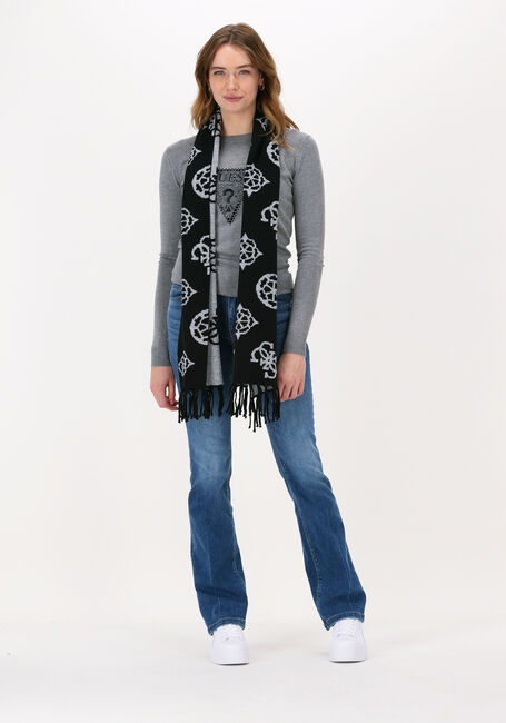 Zwarte GUESS Sjaal SCARF AW8507WOL03 - large