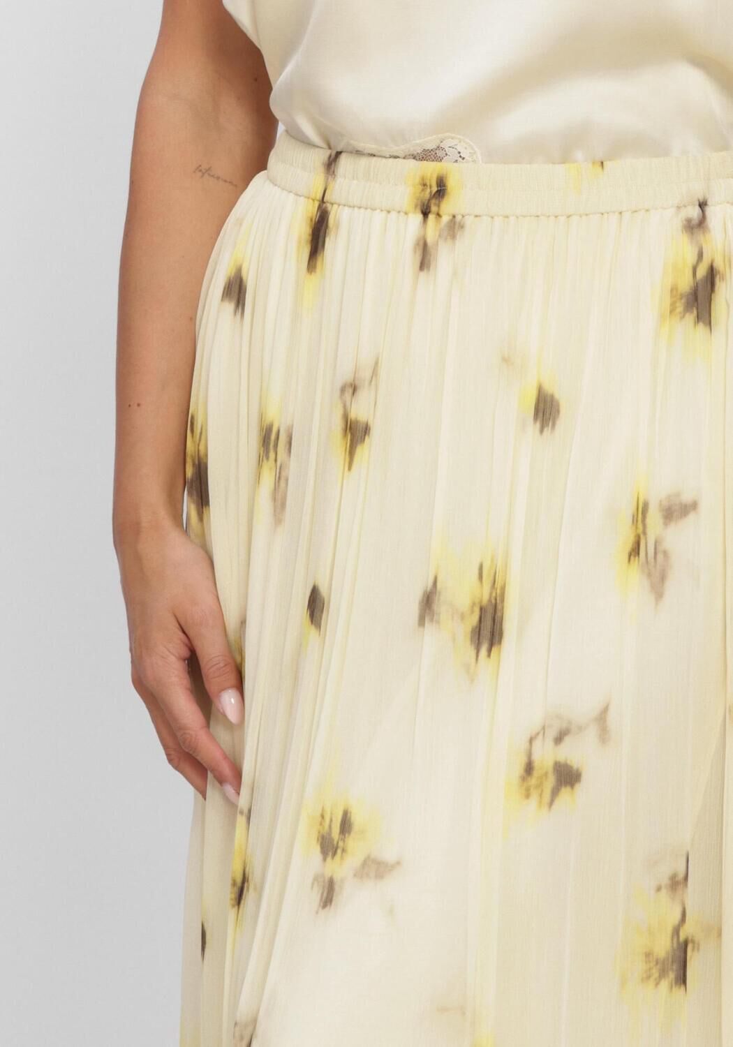 Gele SECOND FEMALE Midirok MIRAGE SKIRT - large