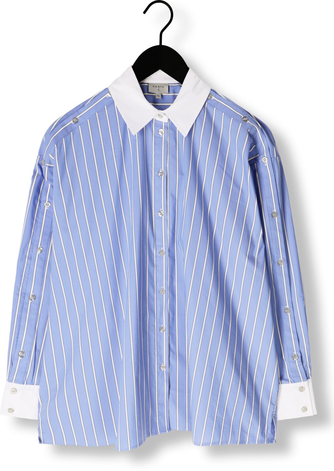 DANTE6 Dames Blouses Dandy Pinstripe Shirt Wit