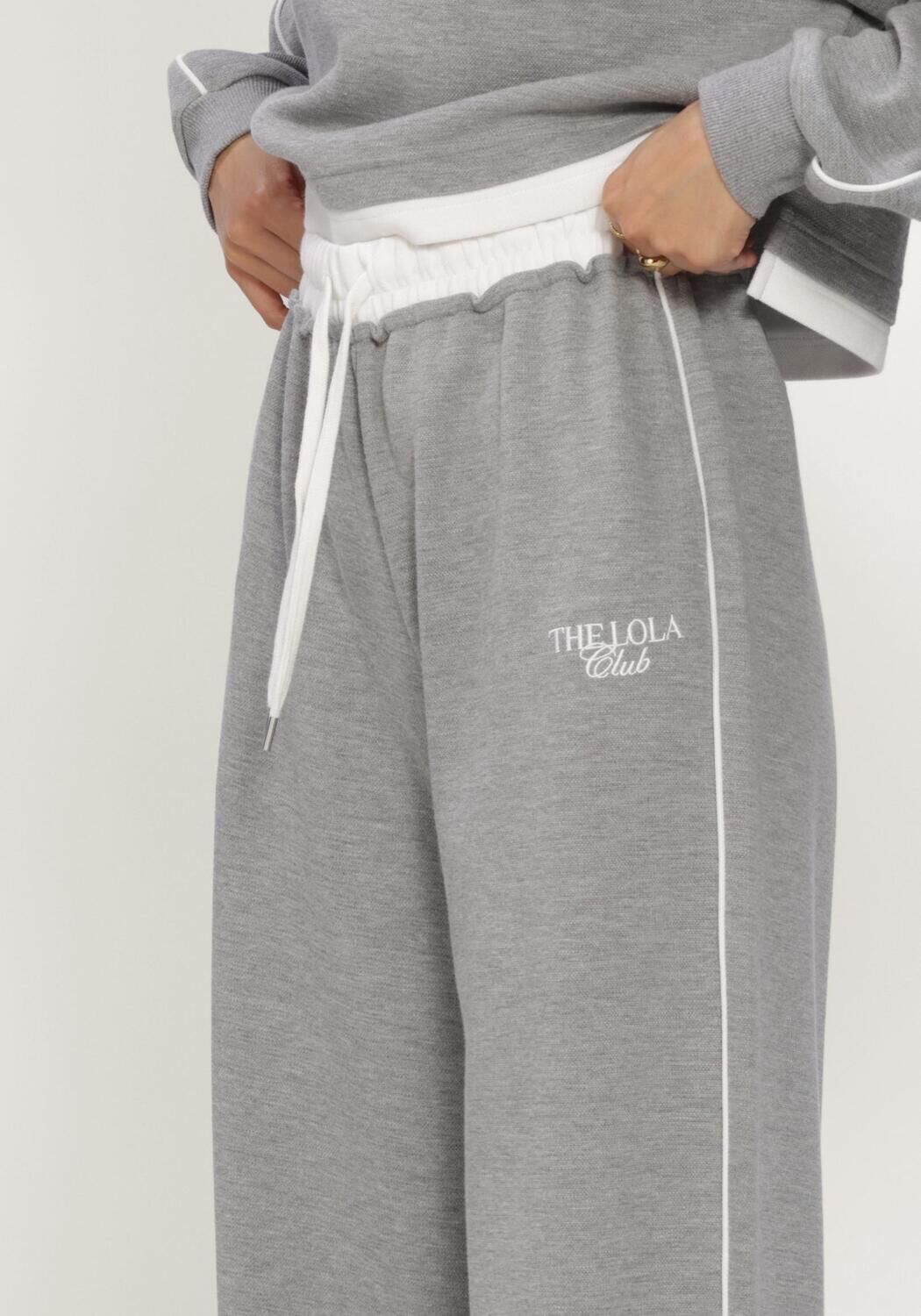 THE LOLA CLUB Dames Broeken Kaya Pants Grijs
