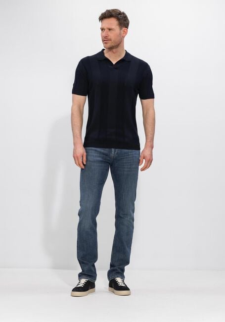 Donkerblauwe GENTILUOMO Polo POLO NO BUTTONS SS - large