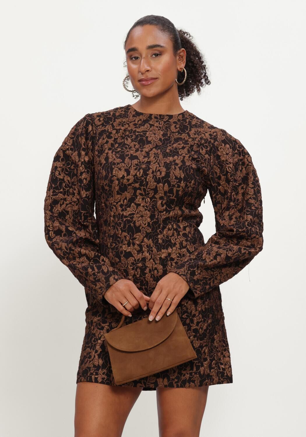 Zwarte NOTRE-V Mini jurk NV-IZABEL - large