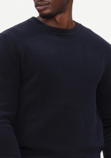 Donkergroene SELECTED MEN Trui SLHROSS LS KNIT STRUCTURE CREW NECK NOOS - large