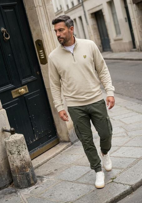Zand LYLE & SCOTT Sweater LOOPBACK QUARTER ZIP SWEAT - large
