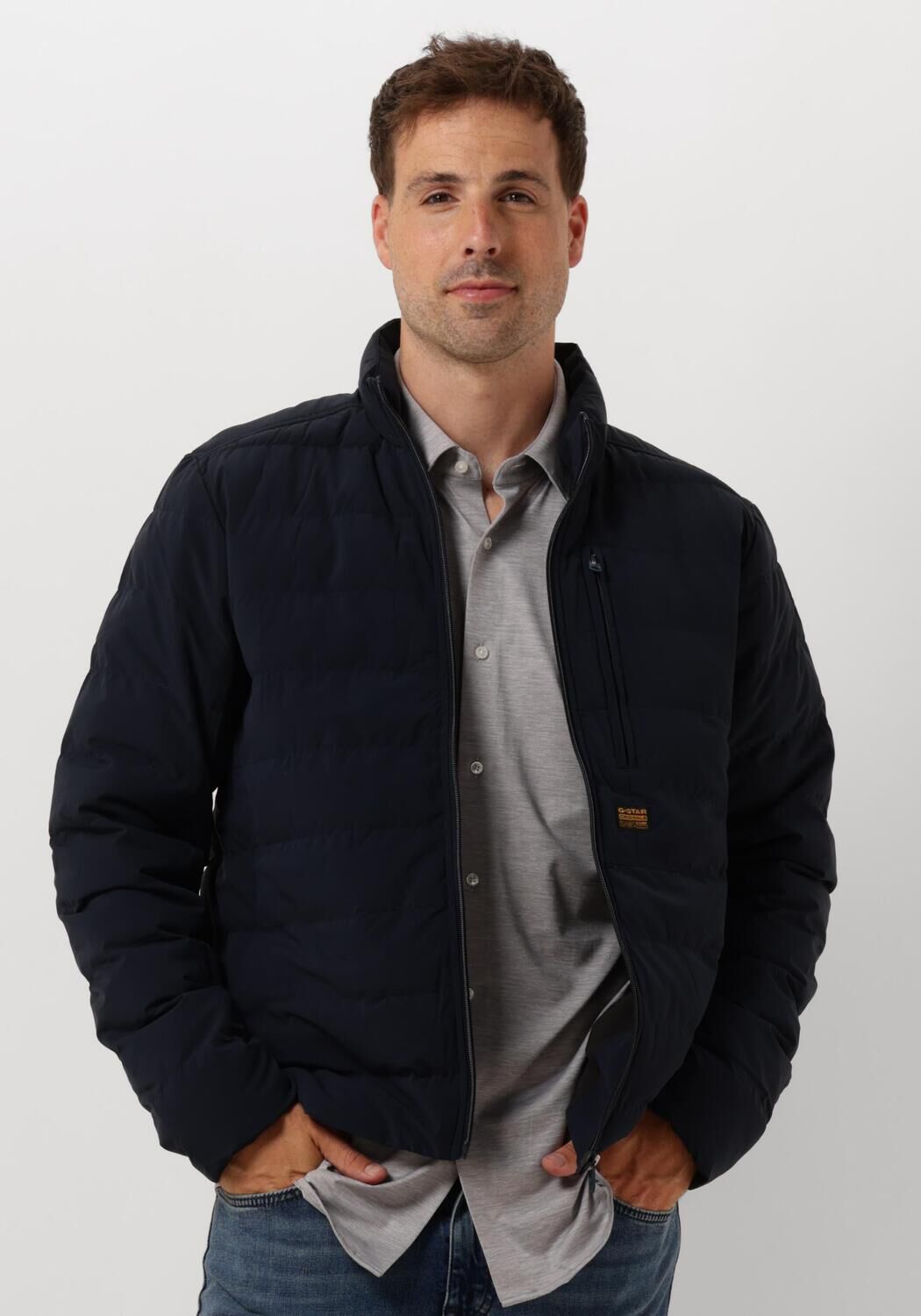G-STAR RAW Heren Jassen Foundation Liner Jkt Donkerblauw