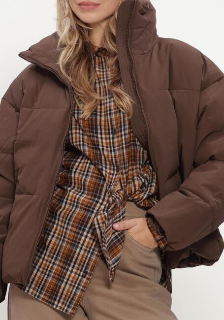 Bruine MSCH COPENHAGEN Gewatteerde jas MSCHREFRON JACKET - large