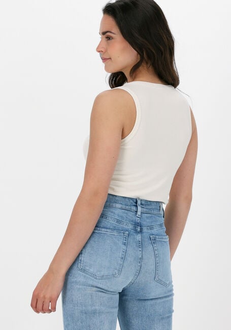 Ecru VANILIA Top RIB FITTED TANK TOP - large