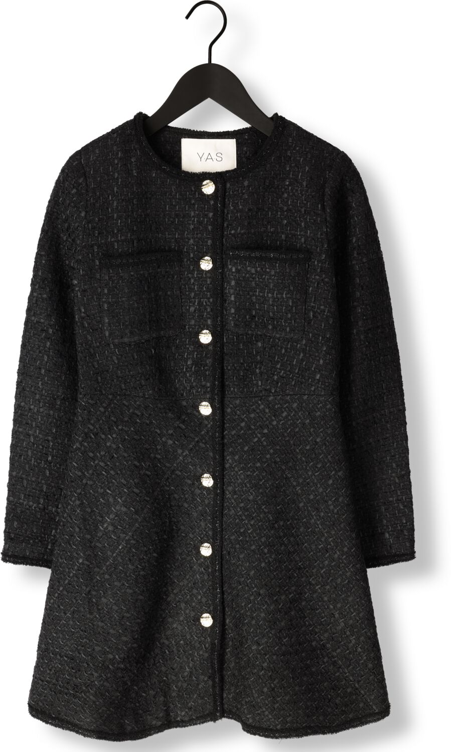 Y.A.S. Dames Jurken Yasmalea Ls Dress Zwart