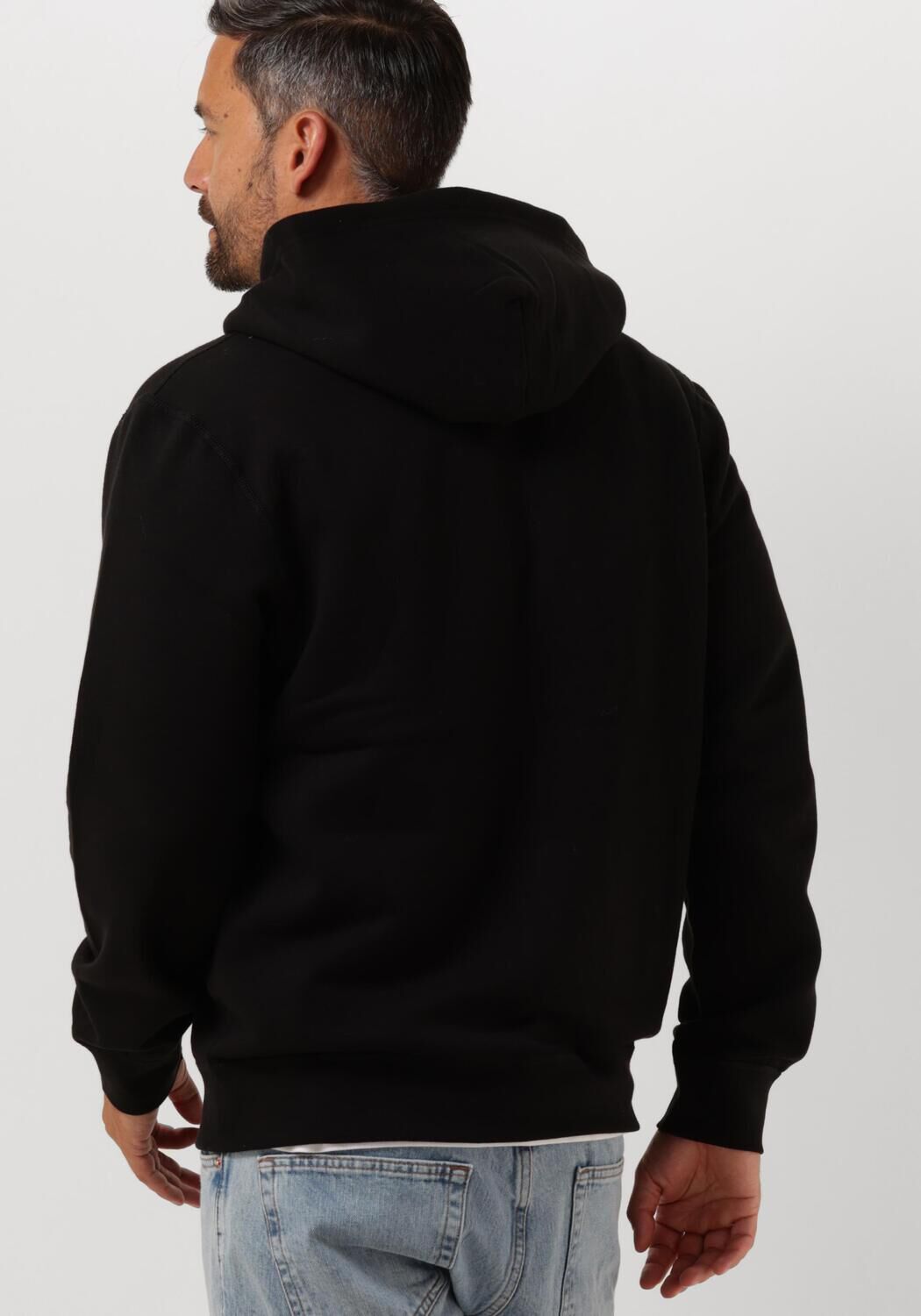 TOMMY HILFIGER Heren Truien & Vesten Essential Fleece Zip Through Zwart