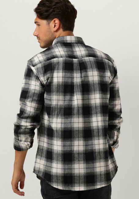 Zwarte ANERKJENDT Casual overhemd AKLEIF FLANNEL CHECK SHIRT - large