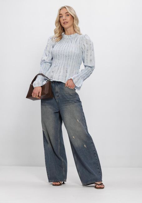 Blauwe Y.A.S. Blouses YASRAVA LS SMOCK TOP - large