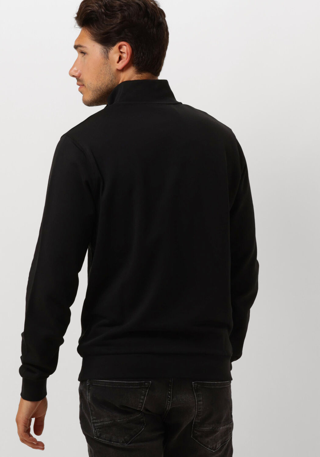 LYLE & SCOTT Heren Truien & Vesten Loopback Quarter Zip Sweat Zwart