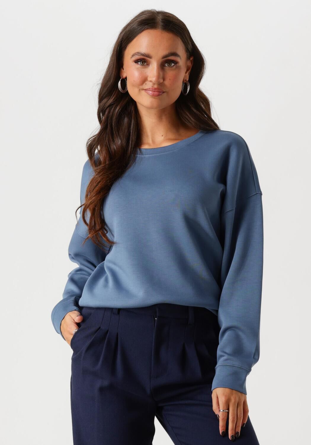 MSCH COPENHAGEN Dames Truien & Vesten Mschima Q Sweatshirt Blauw