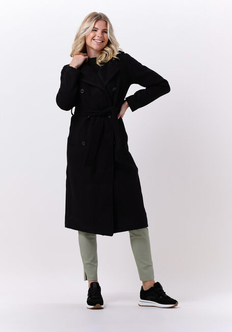 Zwarte OBJECT Mantel CLARA WOOL COAT - large