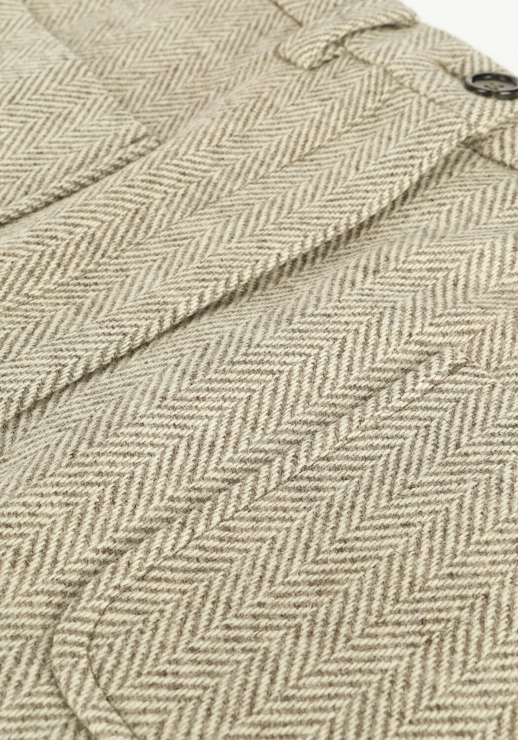 Beige VANILIA Minirok NATURAL WOOL SKIRT - large