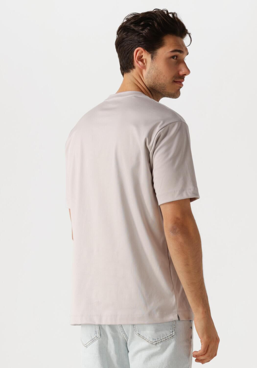 DESOTO LUXURY Heren Polo's & T-shirts Luxury Two Ply T-shirt 1 2 Beige