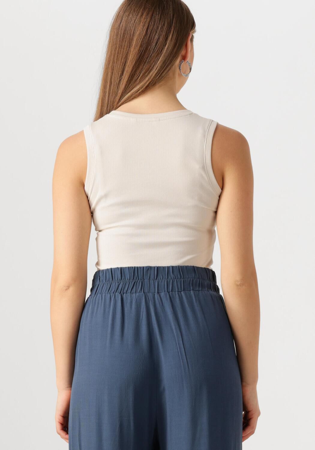 TOMMY JEANS Dames Tops & T-shirts Tjw Essential Rib Tank Ext Ecru