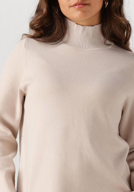 Beige OBJECT Trui OBJREYNARD HIGH NECK PULLOVER - large