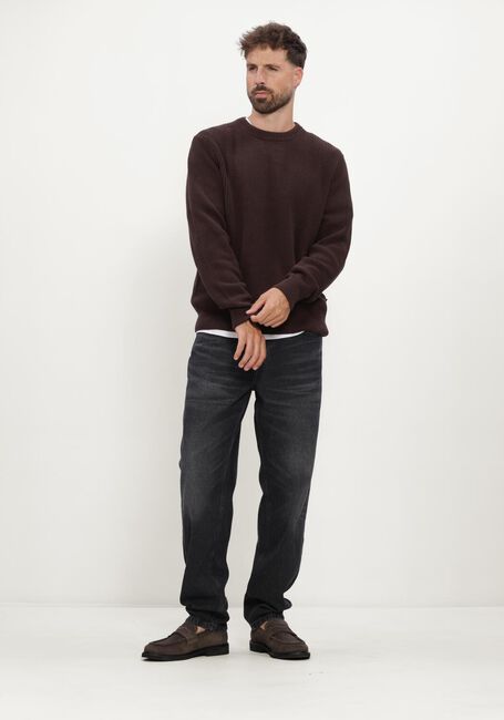 Bruine LES DEUX Trui RIB CREWNECK KNIT - large