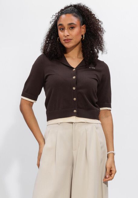 Bruine CO'COUTURE Truien/vesten LUECC CROP CARDIGAN - large