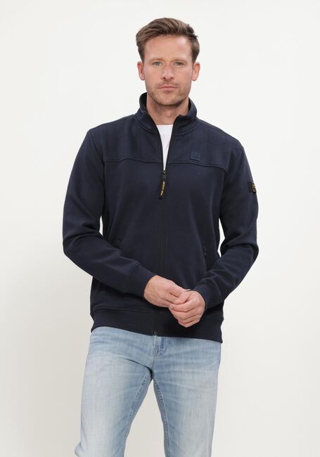 Donkerblauwe PME LEGEND Sweater ZIP JACKET INTERLOCK SWEAT - large