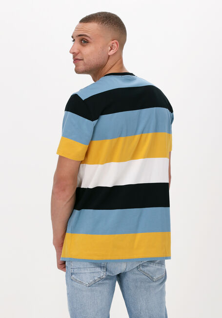 Donkerblauwe FRED PERRY T-shirt BOLD STRIPE T-SHIRT - large