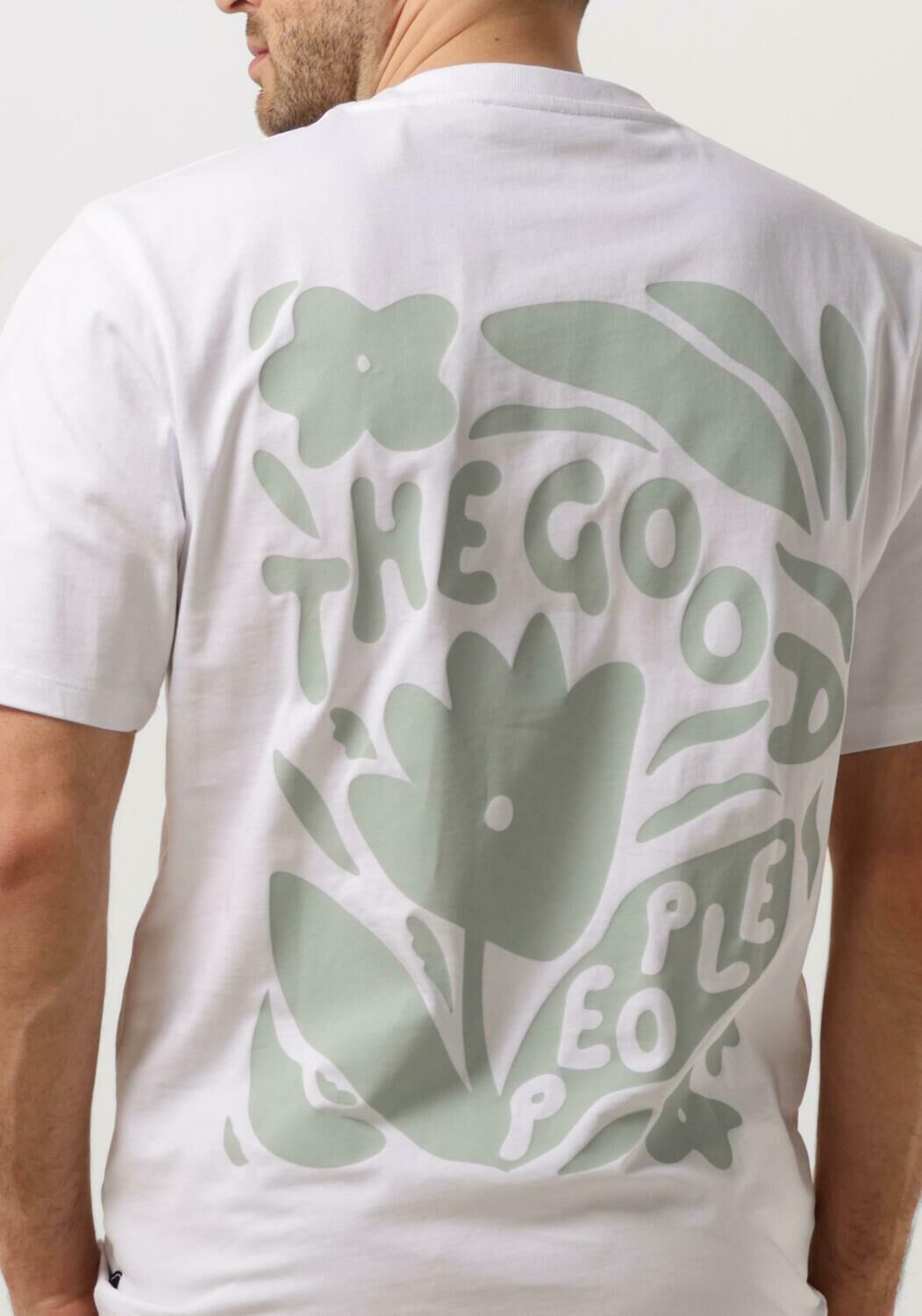 THE GOODPEOPLE Heren Polo's & T-shirts Tex Wit
