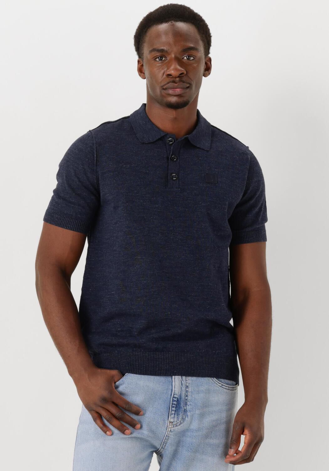 BUTCHER OF BLUE Heren Polo's & T-shirts Lt Clifden Polo Donkerblauw