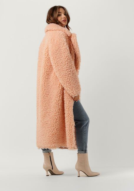 Roze BEAUMONT Teddy jas REVERSIBLE CURLY LAMMY COAT - large