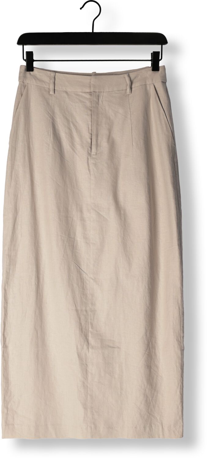 GESTUZ Dames Rokken Lizagz Linen Hw Skirt Beige