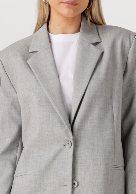 Lichtgrijze ALIX THE LABEL Blazer WOVEN FLOWY BLAZER - large