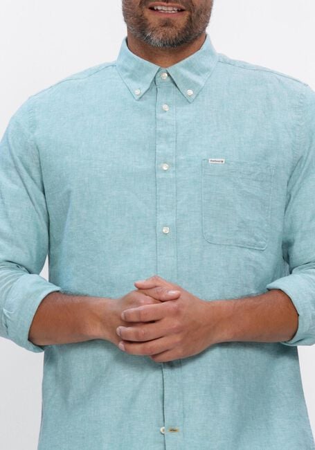 Blauwe BARBOUR Casual overhemd NELSON TAILORED SHIRT - large