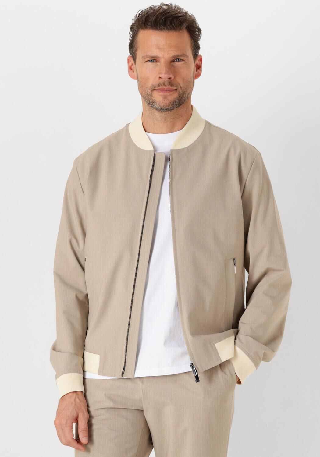 Boss Black Beige Klassieke P-Hanry Heren Blazer Beige Heren